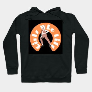 Girls Who Lift Black & Orange Hoodie